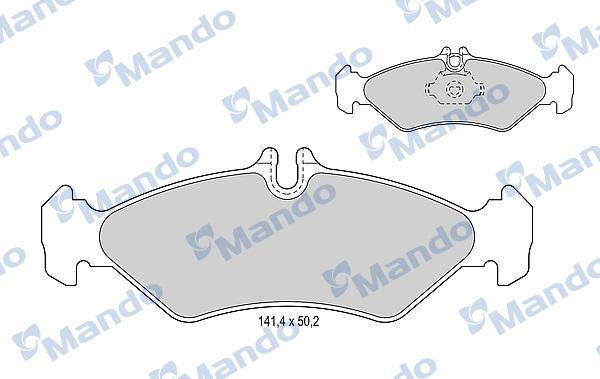 Mando MBF015657 - Kit pastiglie freno, Freno a disco autozon.pro