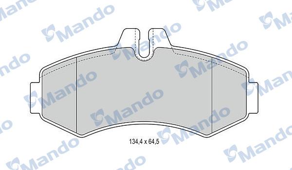 Mando MBF015660 - Kit pastiglie freno, Freno a disco autozon.pro