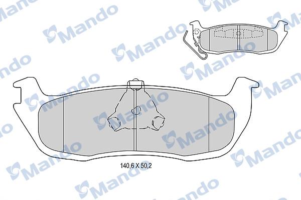 Mando MBF015665 - Kit pastiglie freno, Freno a disco autozon.pro