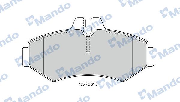 Mando MBF015662 - Kit pastiglie freno, Freno a disco autozon.pro