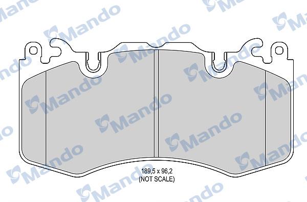 Mando MBF015606 - Kit pastiglie freno, Freno a disco autozon.pro