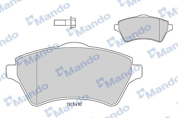 Mando MBF015600 - Kit pastiglie freno, Freno a disco autozon.pro