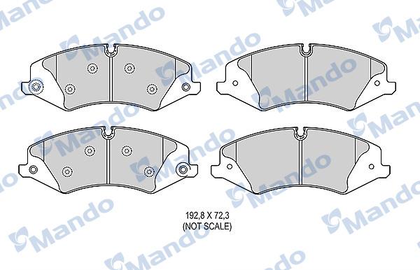 Mando MBF015607 - Kit pastiglie freno, Freno a disco autozon.pro