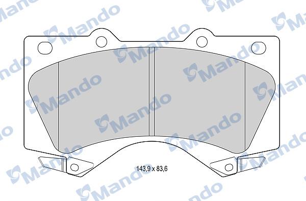 Mando MBF015619 - Kit pastiglie freno, Freno a disco autozon.pro