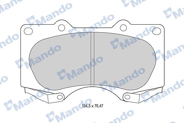 Mando MBF015614 - Kit pastiglie freno, Freno a disco autozon.pro