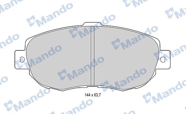 Mando MBF015611 - Kit pastiglie freno, Freno a disco autozon.pro