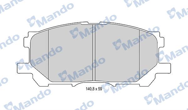 Mando MBF015612 - Kit pastiglie freno, Freno a disco autozon.pro