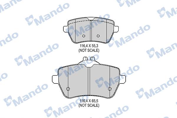 Mando MBF015685 - Kit pastiglie freno, Freno a disco autozon.pro