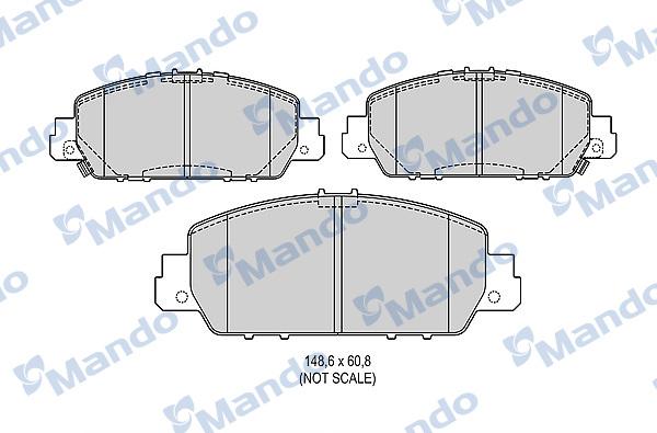 Mando MBF015686 - Kit pastiglie freno, Freno a disco autozon.pro