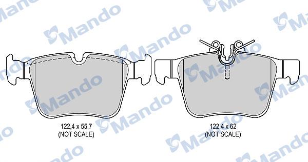 Mando MBF015687 - Kit pastiglie freno, Freno a disco autozon.pro