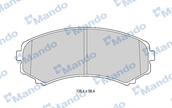 Mando MBF015633 - Kit pastiglie freno, Freno a disco autozon.pro