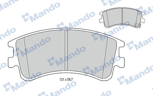 Mando MBF015637 - Kit pastiglie freno, Freno a disco autozon.pro