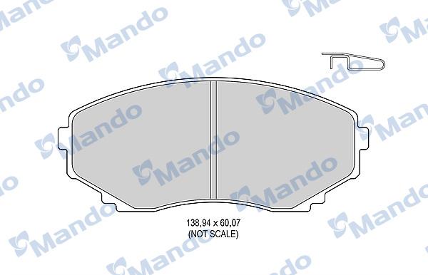 Mando MBF015626 - Kit pastiglie freno, Freno a disco autozon.pro