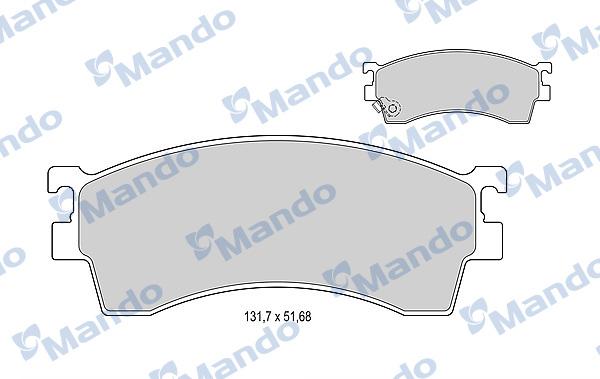 Mando MBF015620 - Kit pastiglie freno, Freno a disco autozon.pro