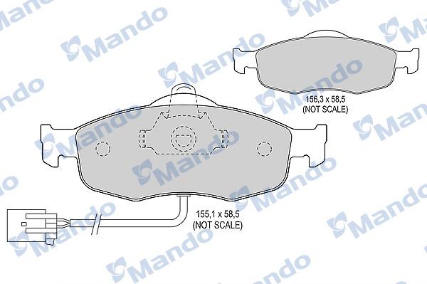 Mando MBF015099 - Kit pastiglie freno, Freno a disco autozon.pro