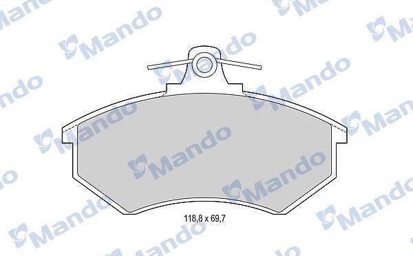 Mando MBF015092 - Kit pastiglie freno, Freno a disco autozon.pro