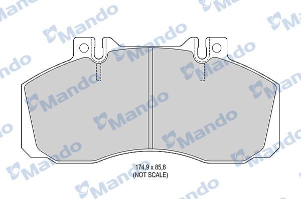 Mando MBF015049 - Kit pastiglie freno, Freno a disco autozon.pro