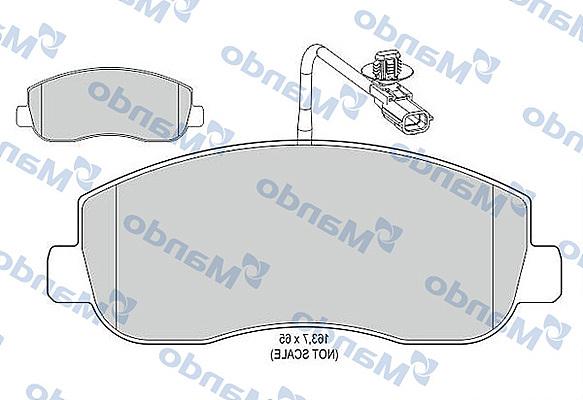 Mando MBF015042 - Kit pastiglie freno, Freno a disco autozon.pro