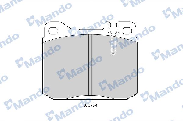 Mando MBF015058 - Kit pastiglie freno, Freno a disco autozon.pro