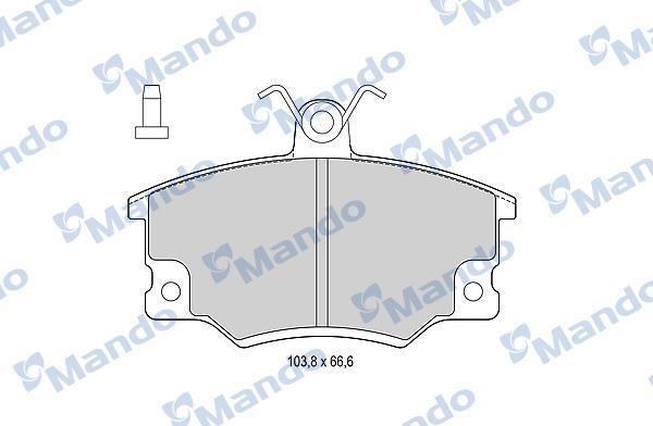 Mando MBF015064 - Kit pastiglie freno, Freno a disco autozon.pro