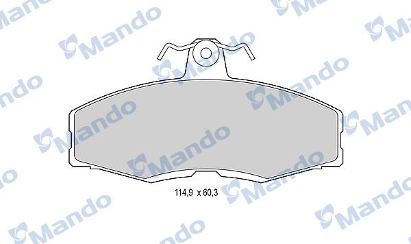 Mando MBF015063 - Kit pastiglie freno, Freno a disco autozon.pro