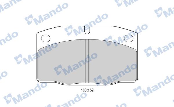 Mando MBF015067 - Kit pastiglie freno, Freno a disco autozon.pro