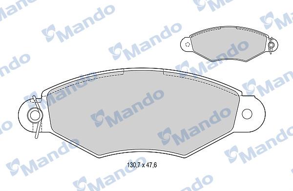 Mando MBF015005 - Kit pastiglie freno, Freno a disco autozon.pro