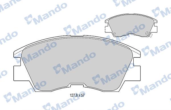 Mando MBF015006 - Kit pastiglie freno, Freno a disco autozon.pro