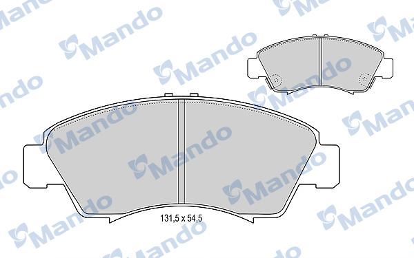 Mando MBF015000 - Kit pastiglie freno, Freno a disco autozon.pro