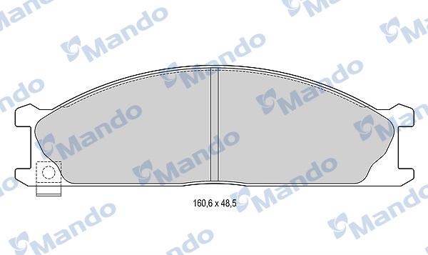 Mando MBF015008 - Kit pastiglie freno, Freno a disco autozon.pro