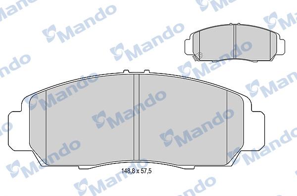 Mando MBF015003 - Kit pastiglie freno, Freno a disco autozon.pro