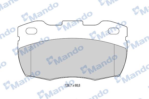 Mando MBF015007 - Kit pastiglie freno, Freno a disco autozon.pro