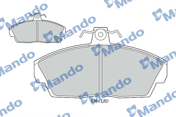 Mando MBF015019 - Kit pastiglie freno, Freno a disco autozon.pro