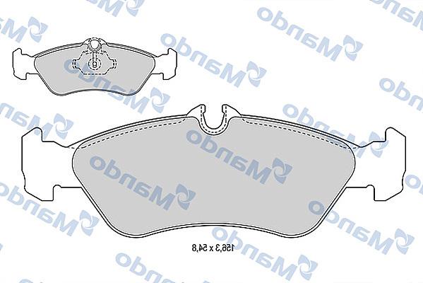 Mando MBF015013 - Kit pastiglie freno, Freno a disco autozon.pro