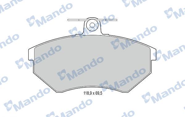 Mando MBF015089 - Kit pastiglie freno, Freno a disco autozon.pro