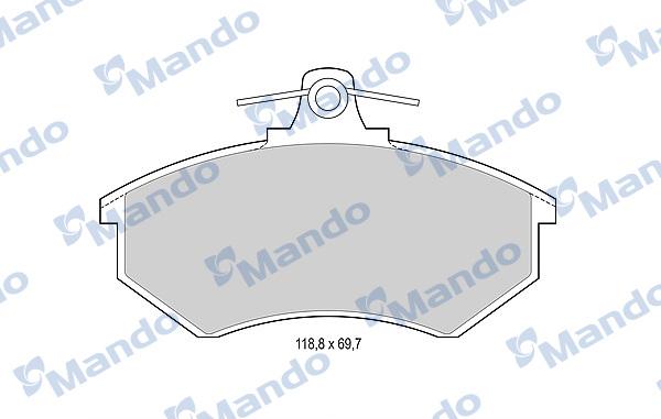 Mando MBF015088 - Kit pastiglie freno, Freno a disco autozon.pro