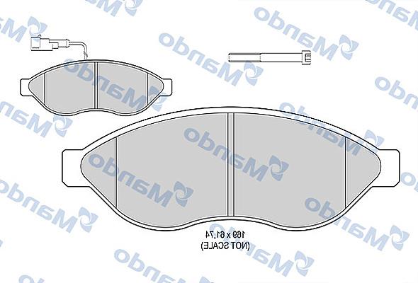 Mando MBF015036 - Kit pastiglie freno, Freno a disco autozon.pro