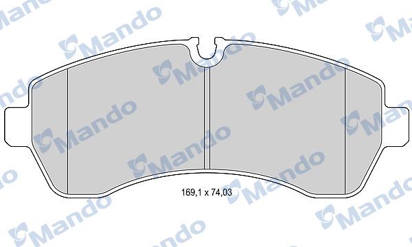 Mando MBF015031 - Kit pastiglie freno, Freno a disco autozon.pro