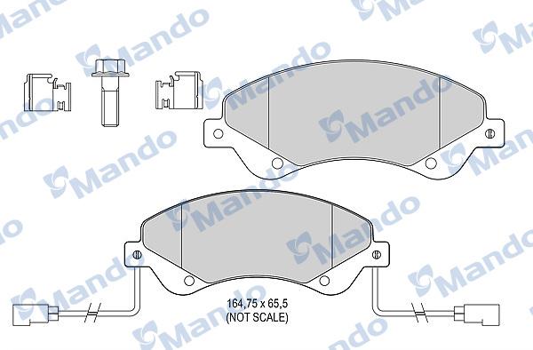 Mando MBF015033 - Kit pastiglie freno, Freno a disco autozon.pro