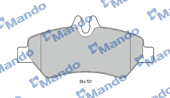 Mando MBF015032 - Kit pastiglie freno, Freno a disco autozon.pro