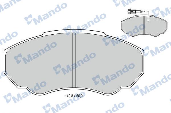 Mando MBF015029 - Kit pastiglie freno, Freno a disco autozon.pro