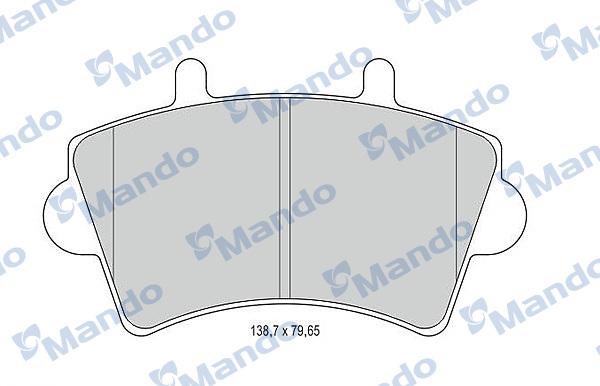 Mando MBF015025 - Kit pastiglie freno, Freno a disco autozon.pro