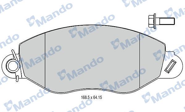 Mando MBF015742 - Kit pastiglie freno, Freno a disco autozon.pro