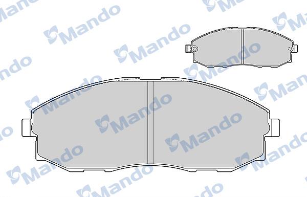 Mando MBF015020 - Kit pastiglie freno, Freno a disco autozon.pro