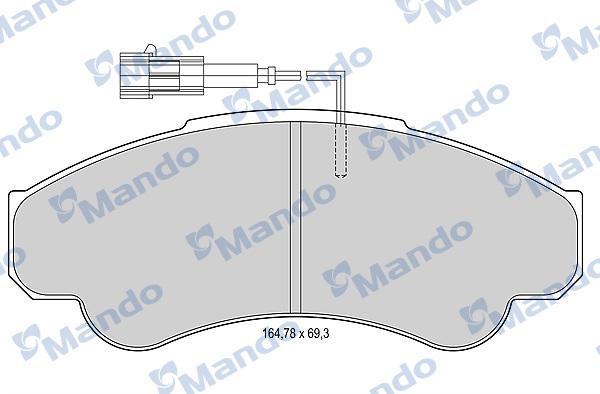 Mando MBF015028 - Kit pastiglie freno, Freno a disco autozon.pro