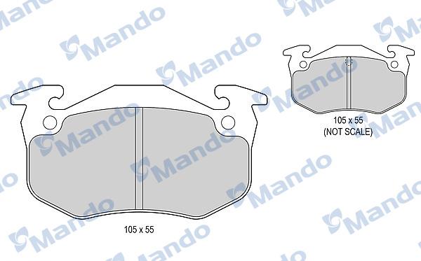 Mando MBF015079 - Kit pastiglie freno, Freno a disco autozon.pro