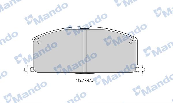 Mando MBF015070 - Kit pastiglie freno, Freno a disco autozon.pro