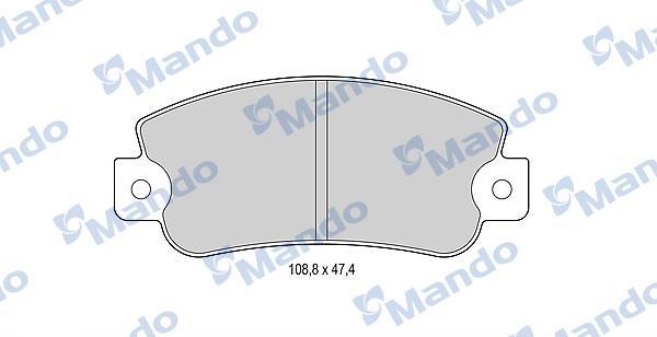 Mando MBF015071 - Kit pastiglie freno, Freno a disco autozon.pro