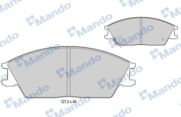 Mando MBF015078 - Kit pastiglie freno, Freno a disco autozon.pro