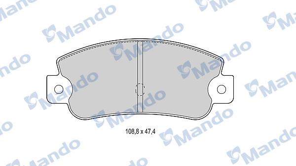 Mando MBF015072 - Kit pastiglie freno, Freno a disco autozon.pro